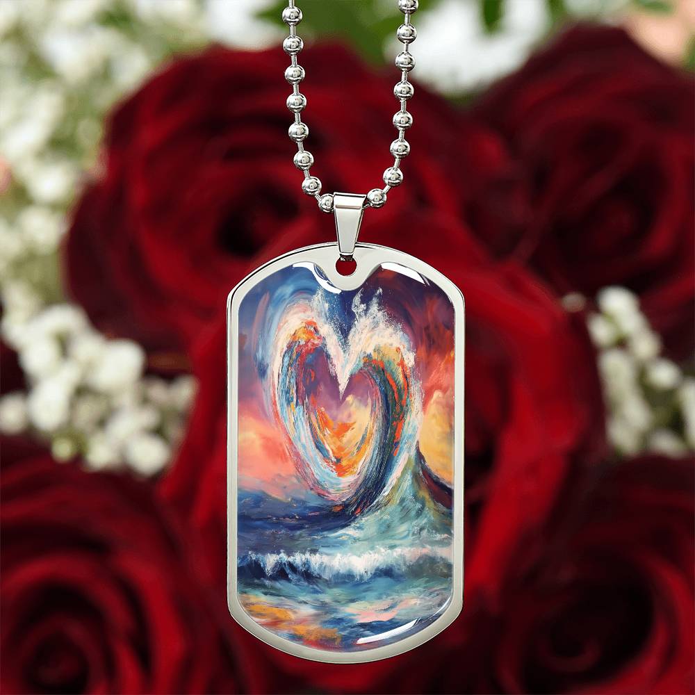 ๐Carry Love Everywhere You Go - Love Wave Dog Tag ๐