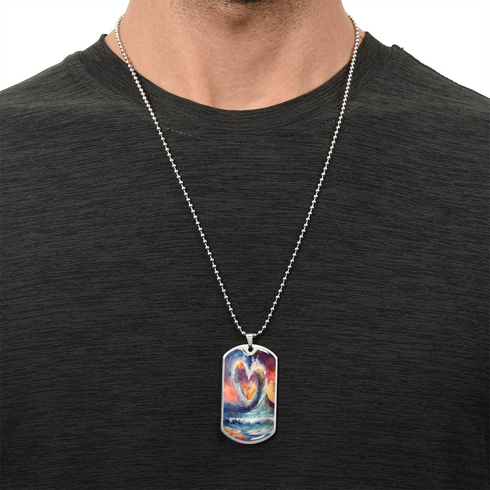 ๐Carry Love Everywhere You Go - Love Wave Dog Tag ๐