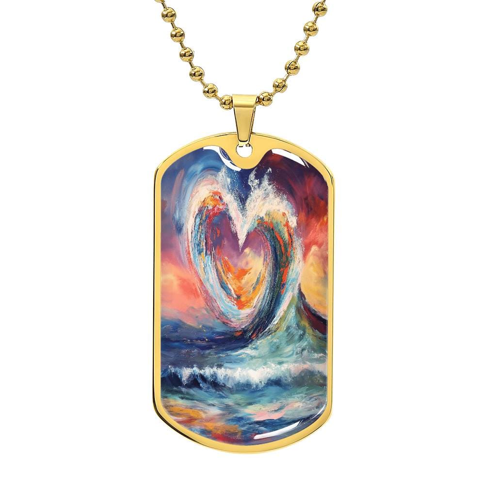 ๐Carry Love Everywhere You Go - Love Wave Dog Tag ๐