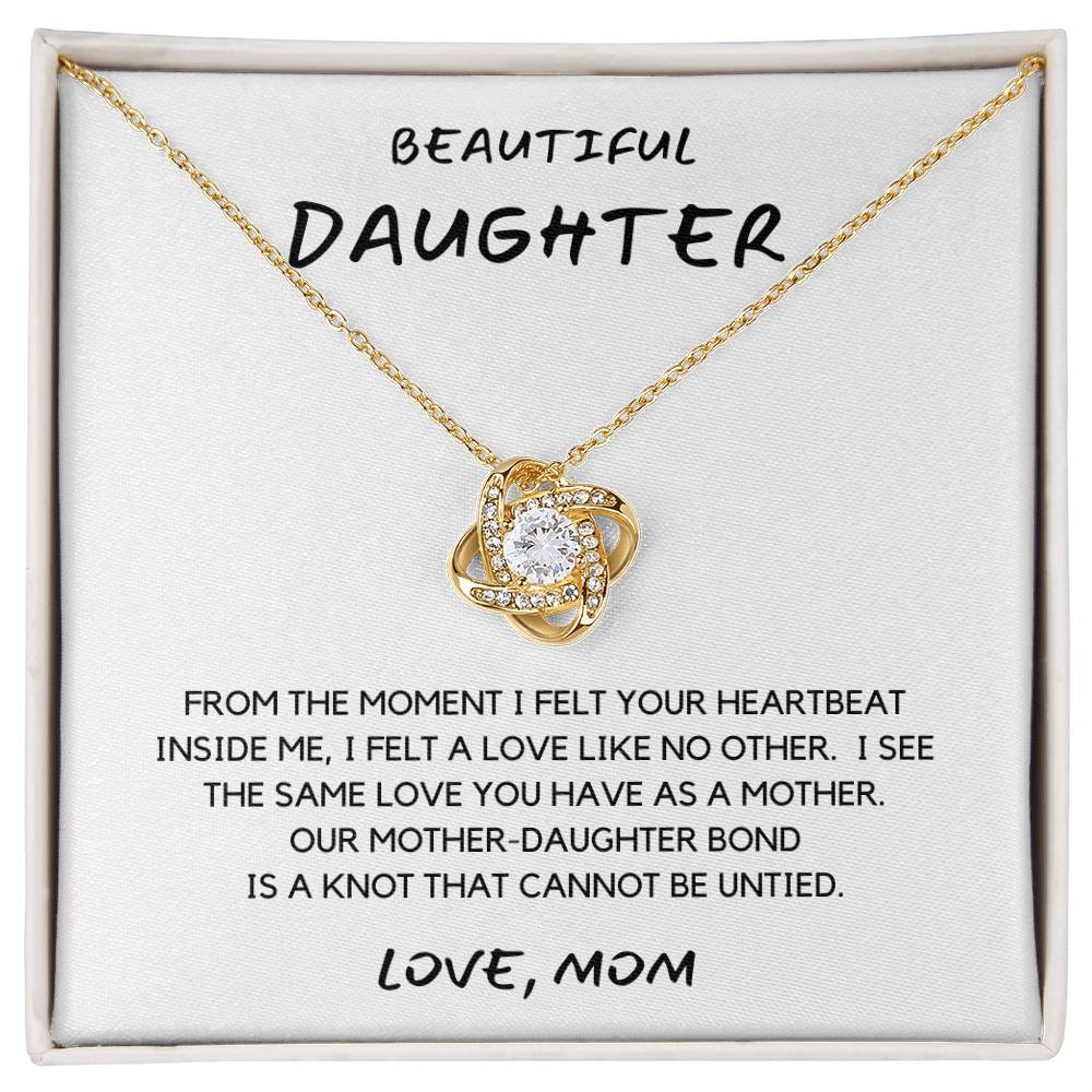 My Beautiful Daughter Necklace - Heartbeat