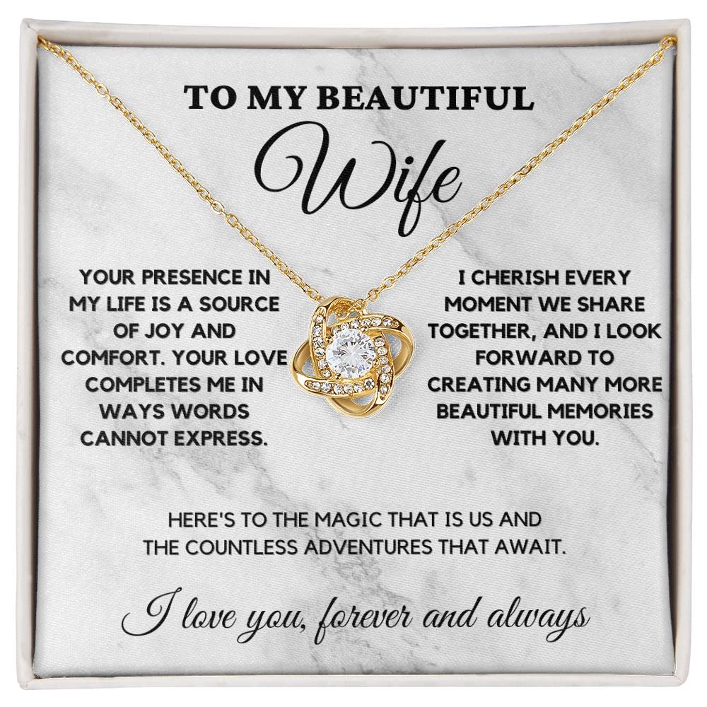 Beautiful Wife Love Knot Necklace - Source of Joy