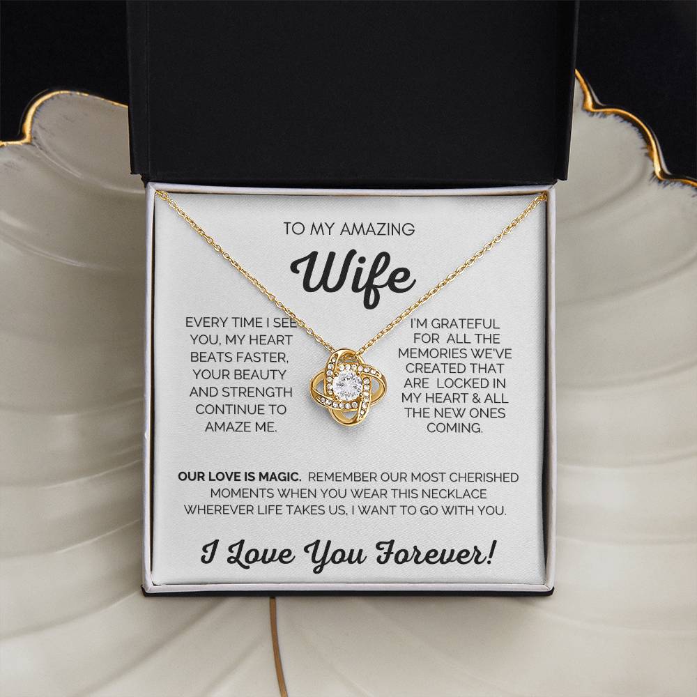 💖 My Amazing Wife Love Knot Necklace