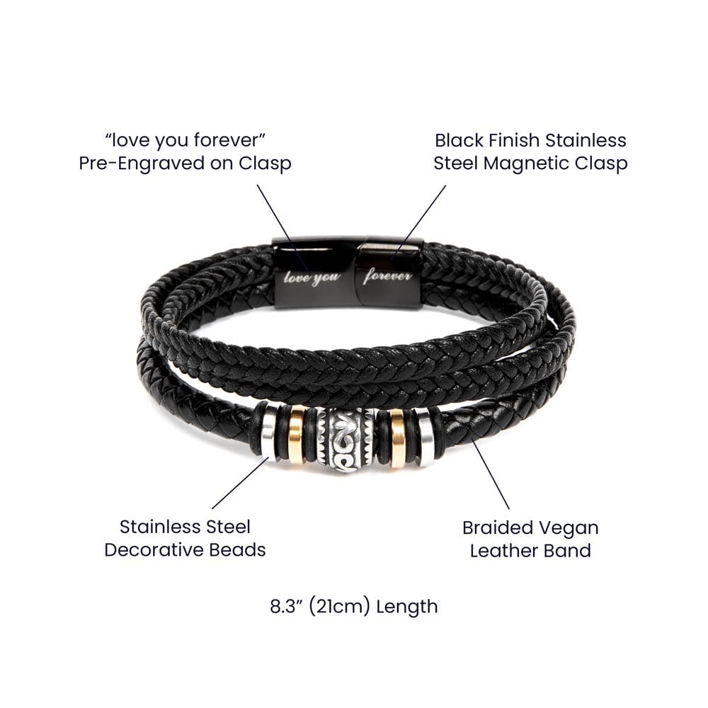 My Man Love You Forever bracelet