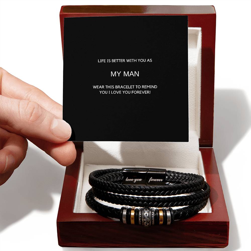 My Man Love You Forever bracelet