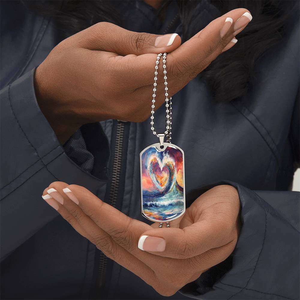 💝Carry Love Everywhere You Go - Love Wave Dog Tag 💝