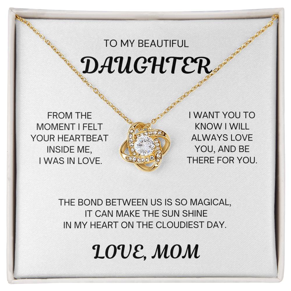 Mom to Daughter Love Knot Necklace - Magical Love