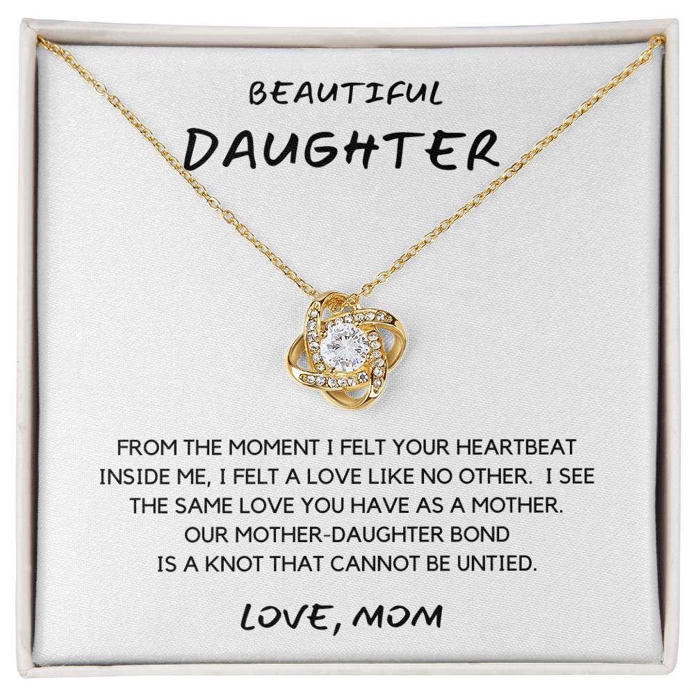 My Beautiful Daughter Necklace - Heartbeat