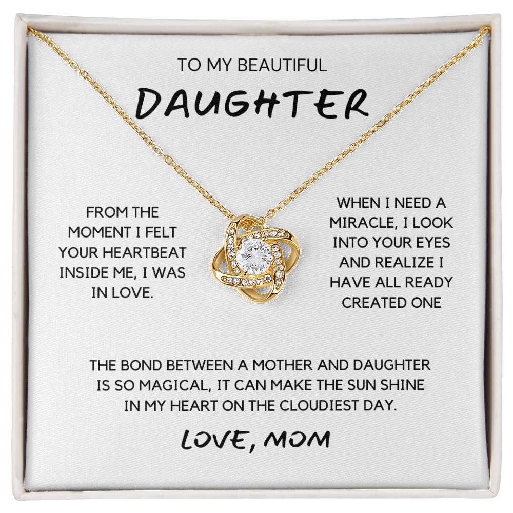 To My Beautiful Daughter Necklace