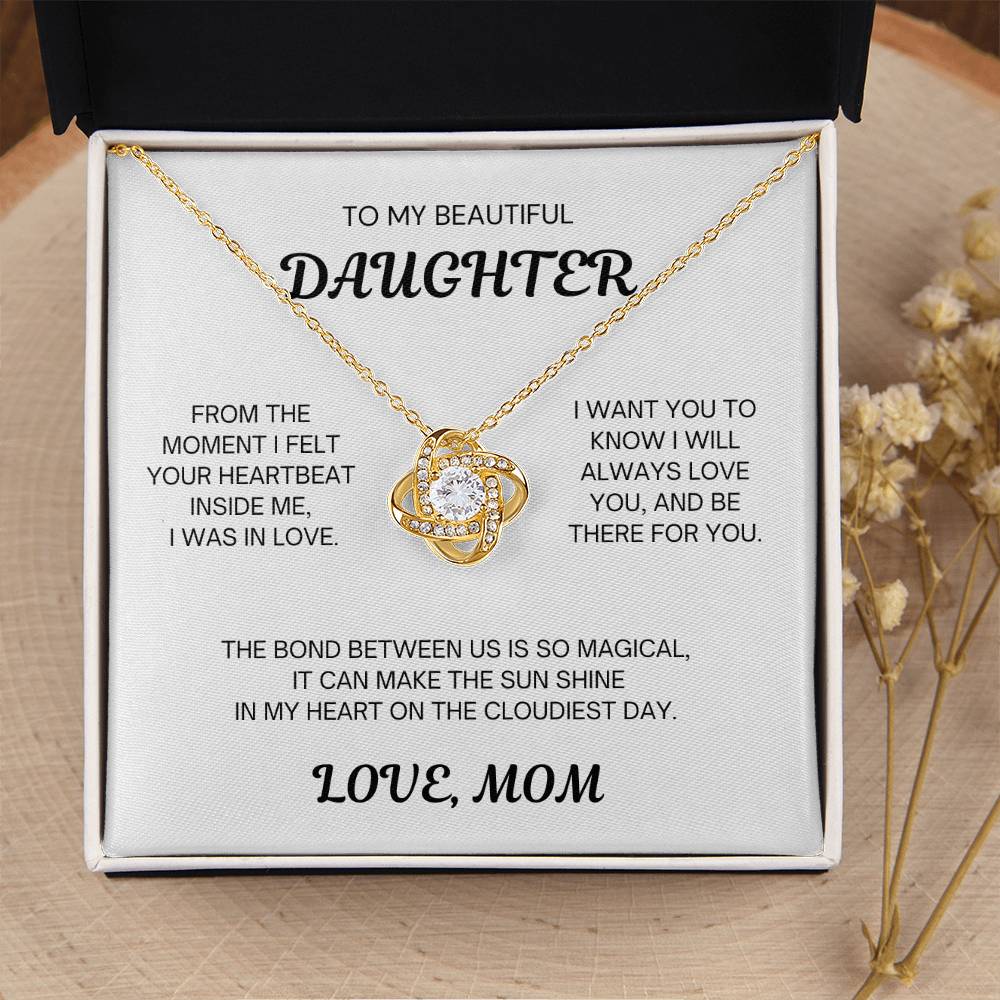 Mom to Daughter Love Knot Necklace - Magical Love