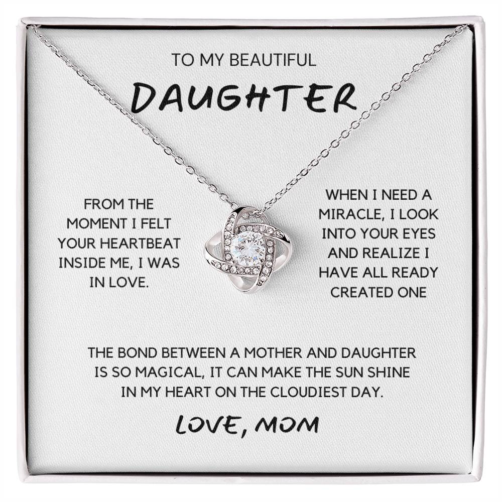 To My Beautiful Daughter Necklace