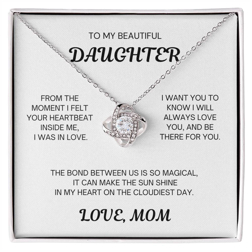 Mom to Daughter Love Knot Necklace - Magical Love