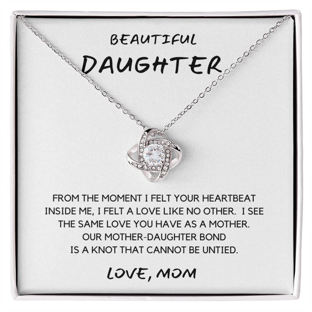 My Beautiful Daughter Necklace - Heartbeat