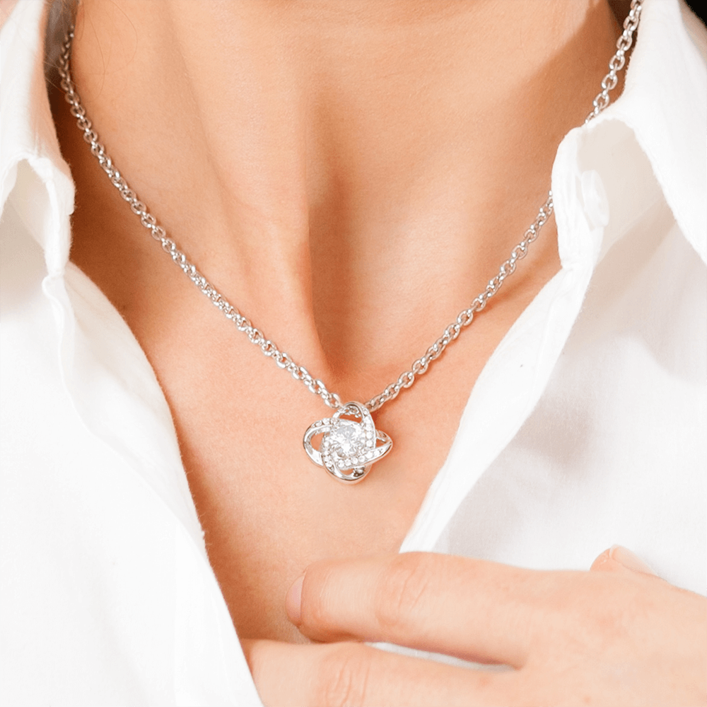 You are the Only Woman for Me - Love Knot Necklace