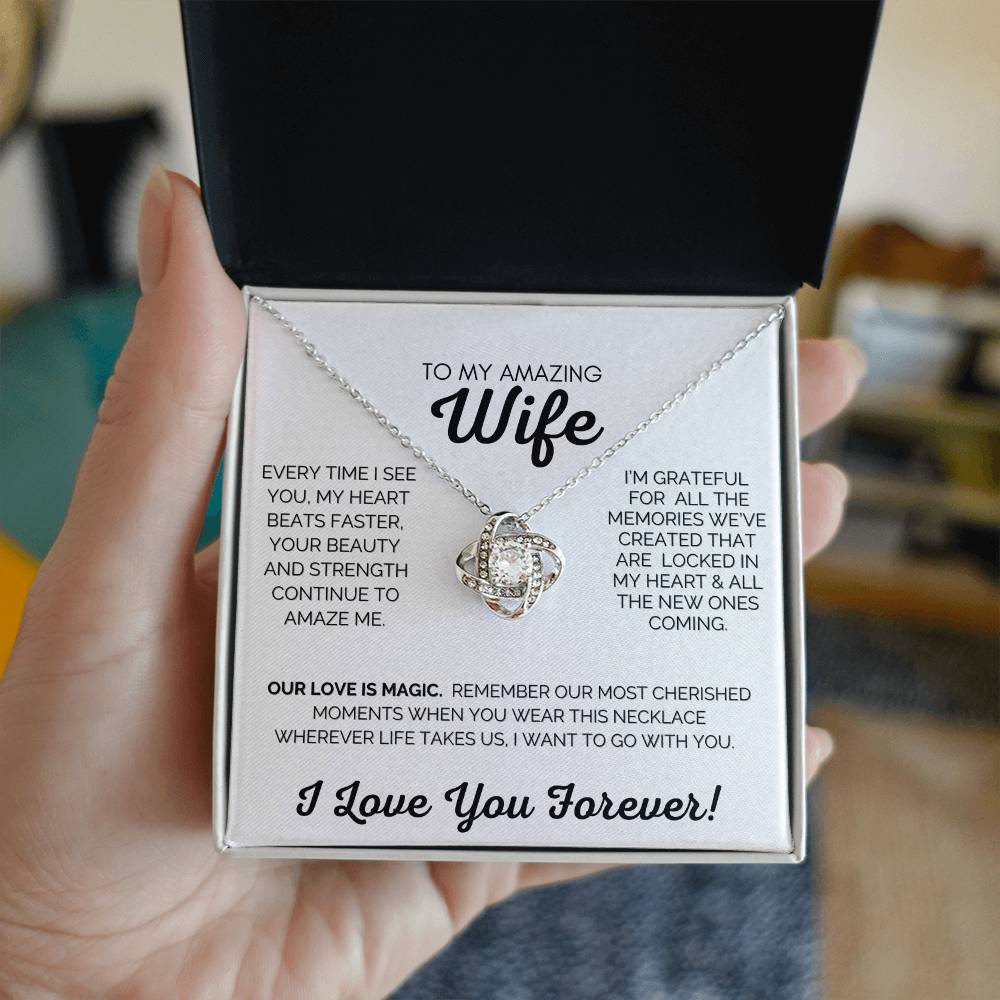 💖 YOU ARE MY WORLD 💖LOVE KNOT NECKLACE 💖