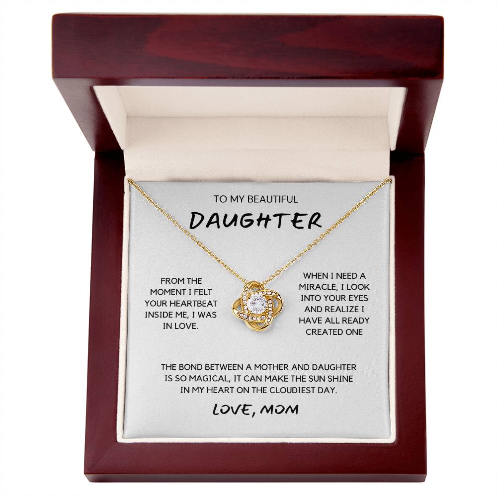 To My Beautiful Daughter Necklace