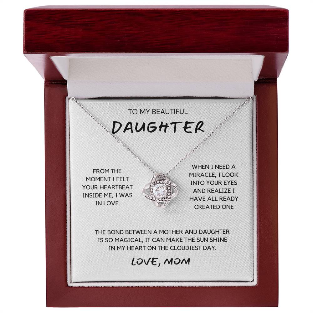 To My Beautiful Daughter Necklace