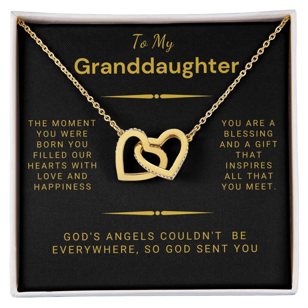 Granddaughter - Interlocking Hearts Necklace