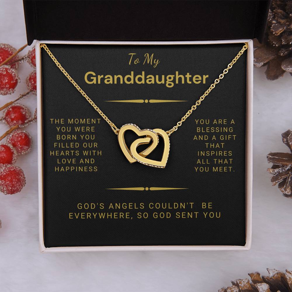 Granddaughter - Interlocking Hearts Necklace