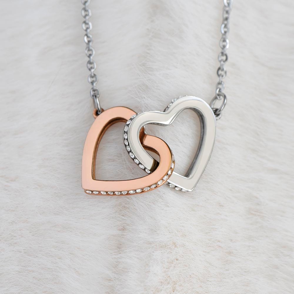 Granddaughter Interlocking Hearts Necklace - Unbreakable Bond